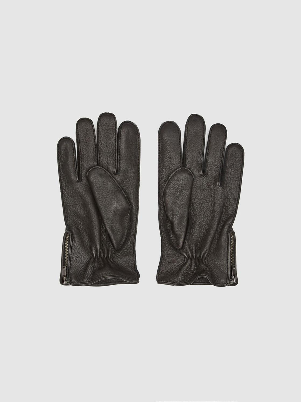 Reiss Scarves, Hats &amp; Gloves | Iowa Leather Gloves Black - Men