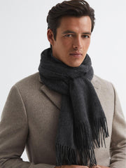 Reiss Scarves, Hats &amp; Gloves | Picton Cashmere Blend Scarf Camel - Men