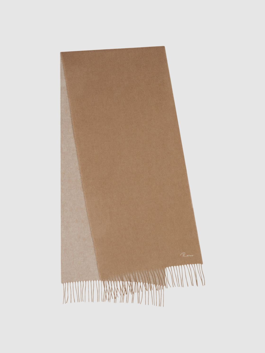 Reiss Scarves, Hats &amp; Gloves | Picton Cashmere Blend Scarf Camel - Men