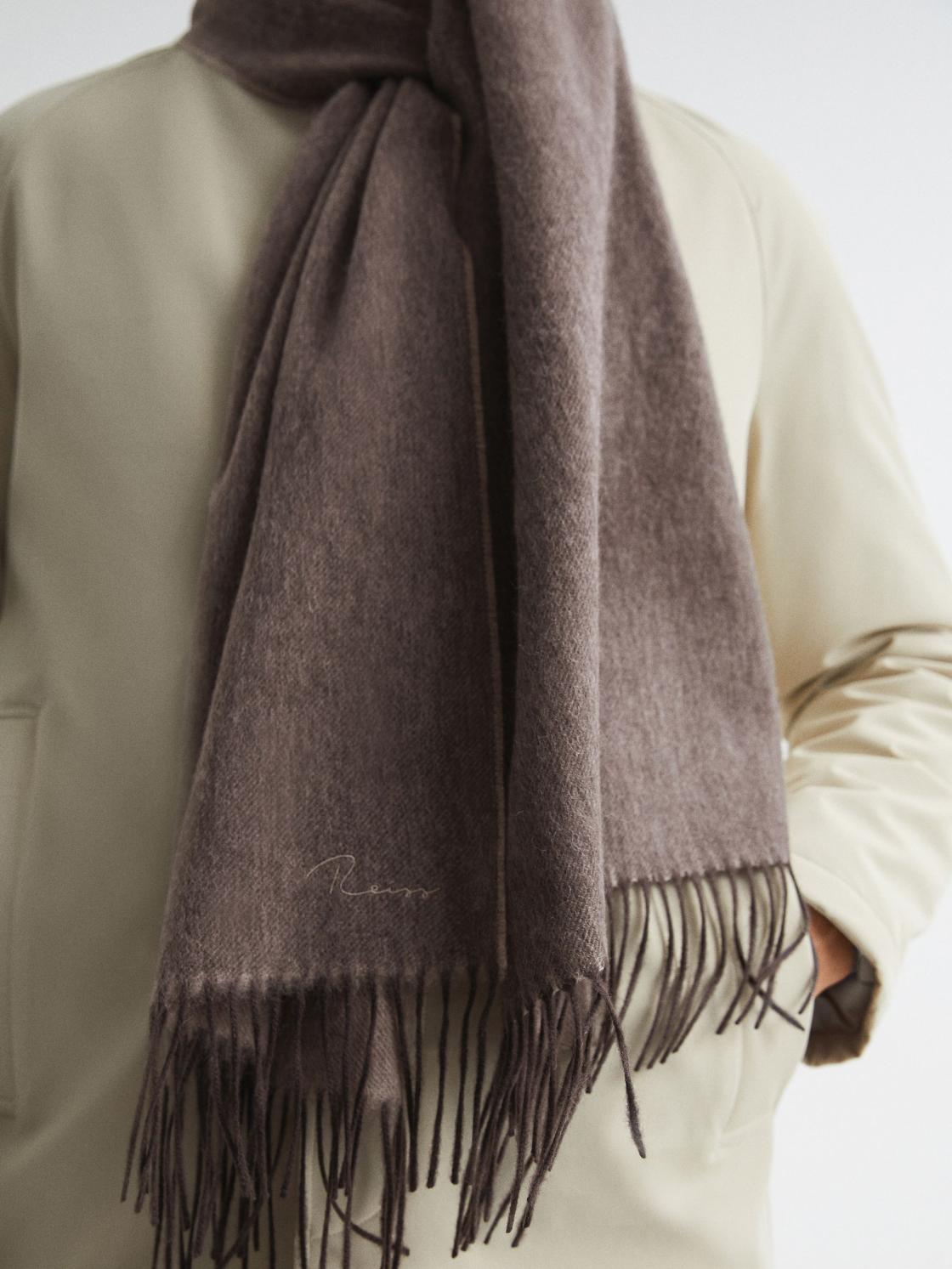Reiss Scarves, Hats &amp; Gloves | Picton Cashmere Blend Scarf Camel - Men