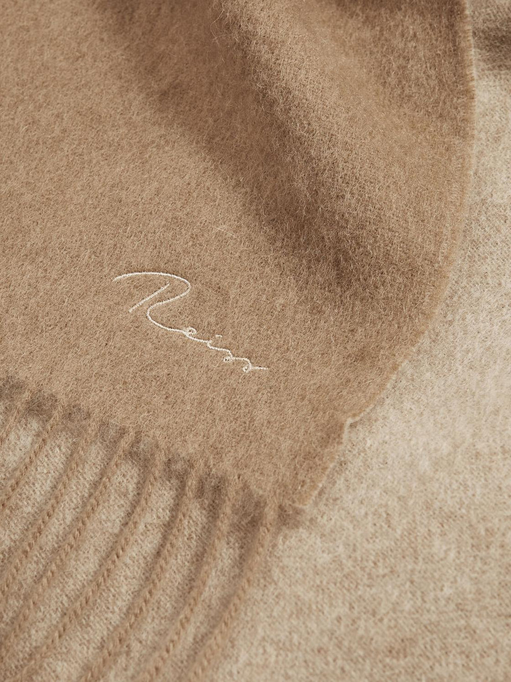 Reiss Scarves, Hats &amp; Gloves | Picton Cashmere Blend Scarf Camel - Women