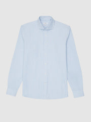 Reiss Shirts | Blackheath Striped Oxford Shirt White/blue - Men