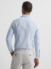 Reiss Shirts | Blackheath Striped Oxford Shirt White/blue - Men