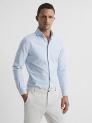 Reiss Shirts | Blackheath Striped Oxford Shirt White/blue - Men