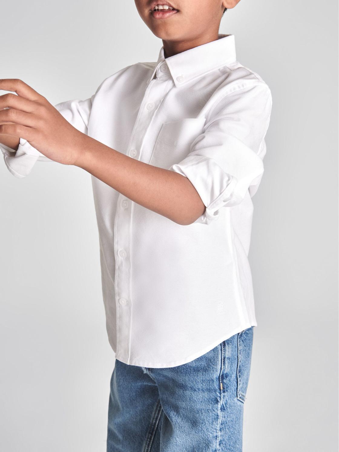 Reiss Shirts | Button Down Oxford Shirt White - Children