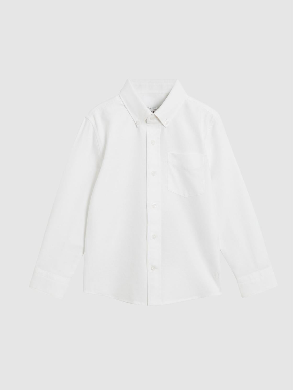 Reiss Shirts | Button Down Oxford Shirt White - Children