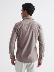 Reiss Shirts | Chase Brushed Twin Pocket Overshirt Oatmeal - Men