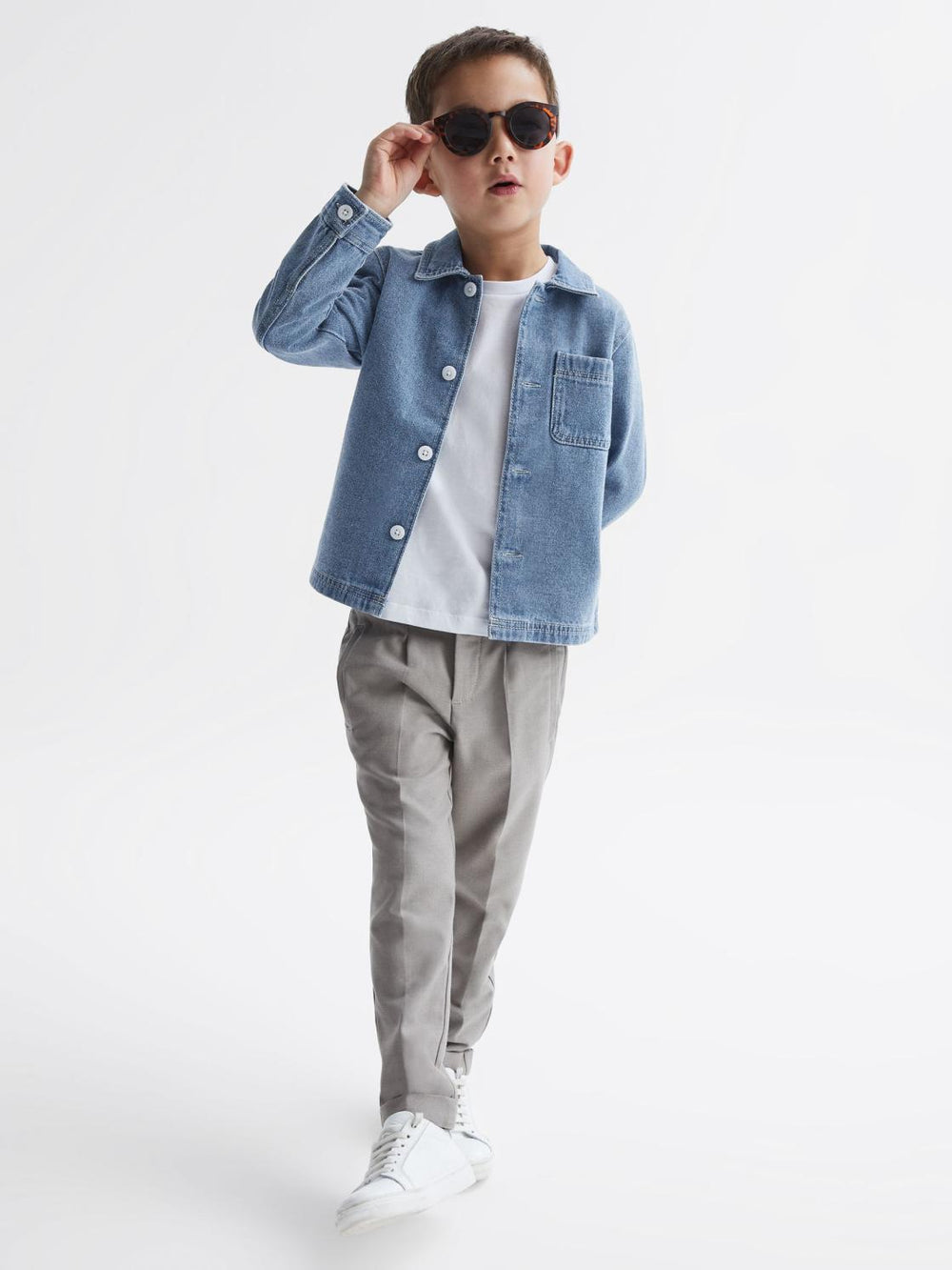 Reiss Shirts | Colorado Denim Jacket Light Blue - Children