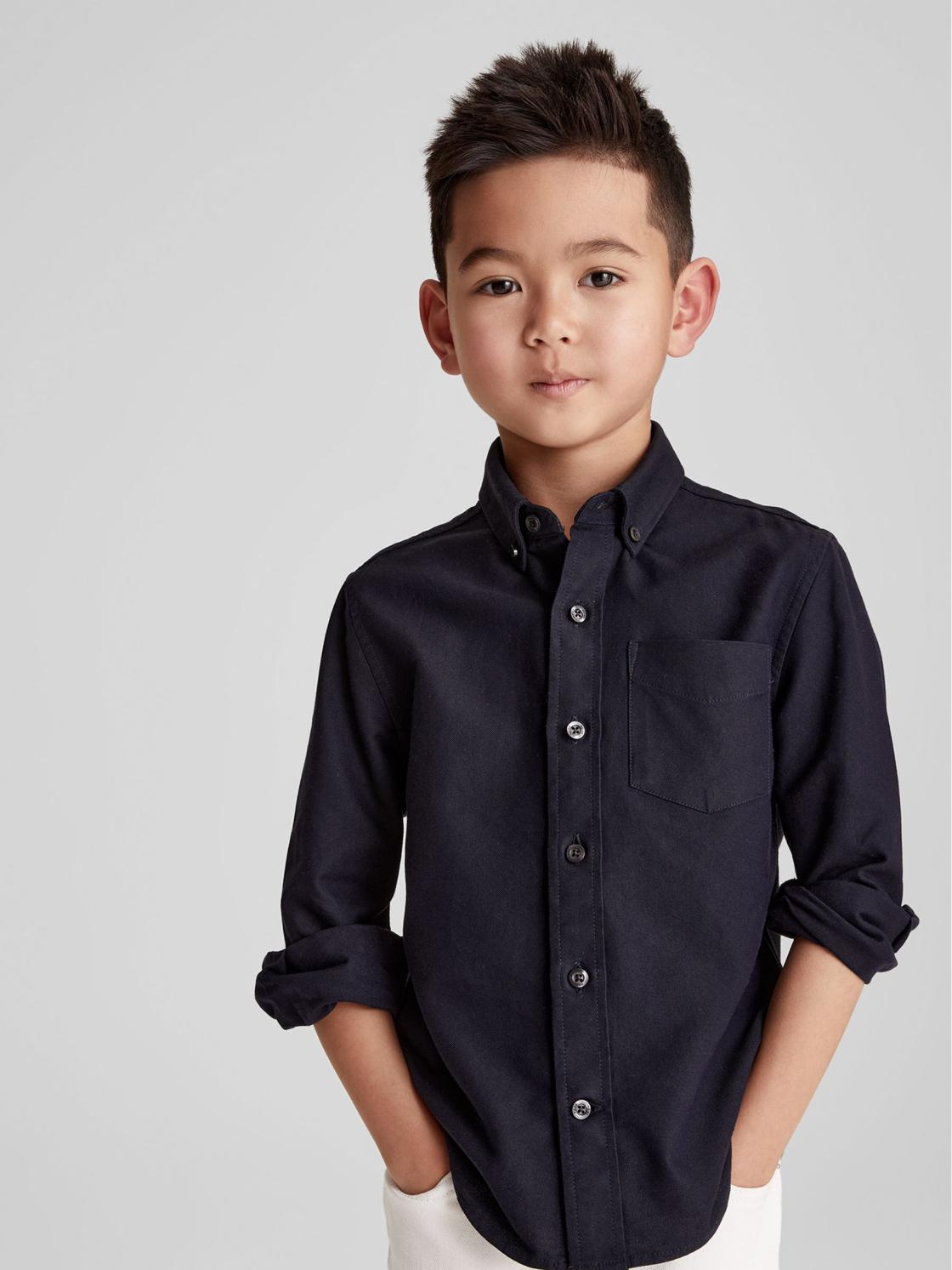 Reiss Shirts | Greenwich Button Down Oxford Shirt Navy - Children