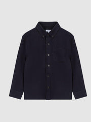 Reiss Shirts | Greenwich Button Down Oxford Shirt Navy - Children