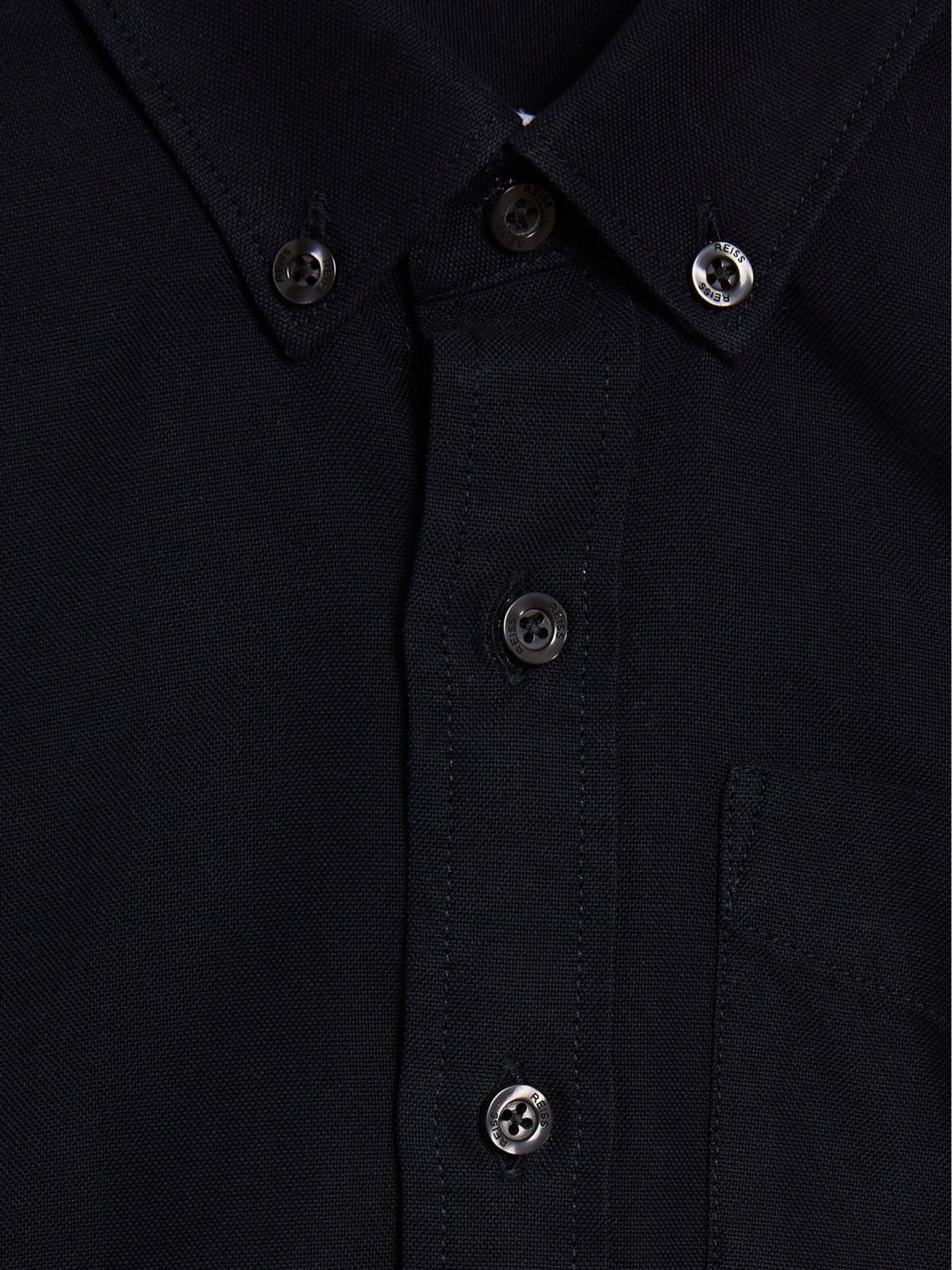 Reiss Shirts | Greenwich Button Down Oxford Shirt Navy - Children