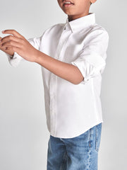Reiss Shirts | Greenwich Button Down Oxford Shirt White - Children