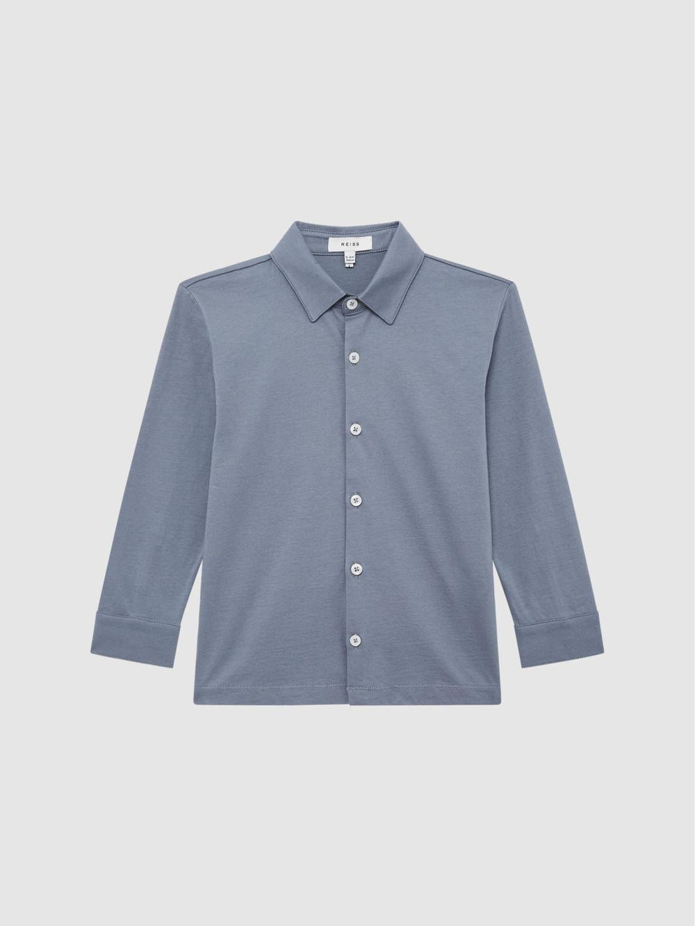 Reiss Shirts | Hendon Cotton Shirt Airforce Blue - Children