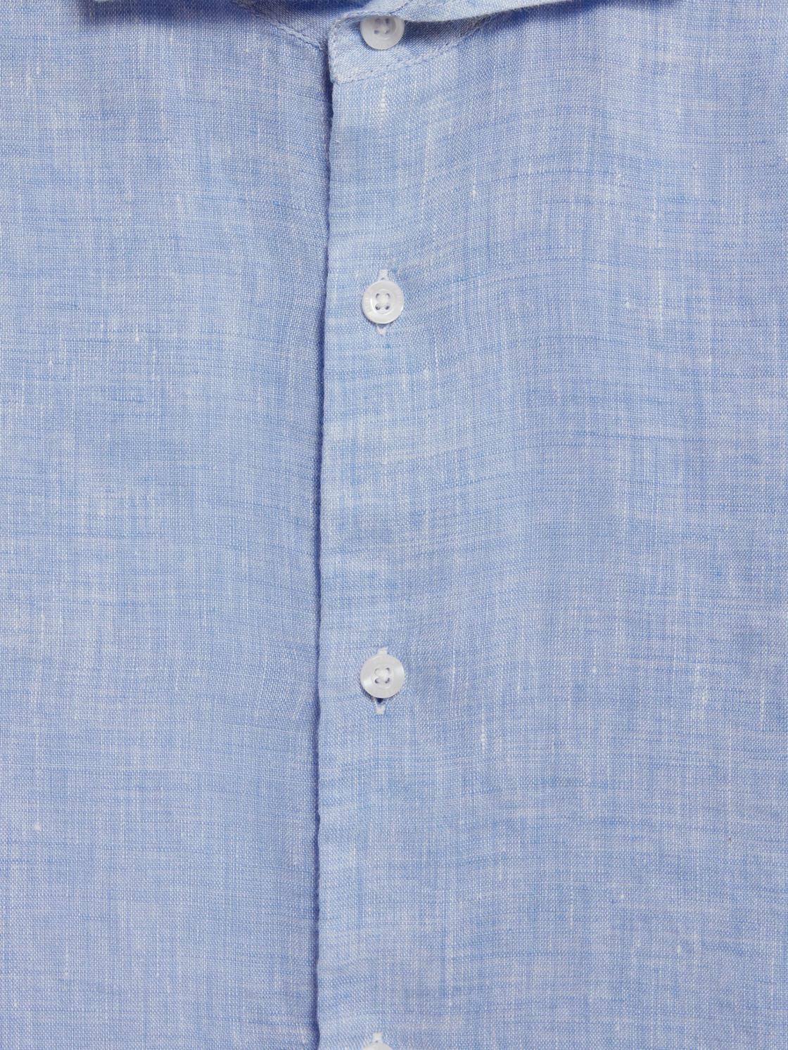 Reiss Shirts | Ruban Linen Regular Fit Shirt Soft Blue - Children