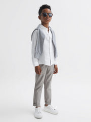 Reiss Shirts | Ruban Linen Regular Fit Shirt White - Children