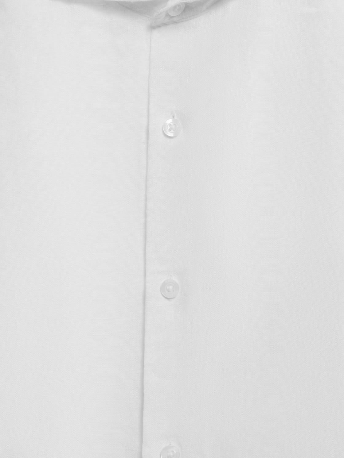 Reiss Shirts | Ruban Linen Regular Fit Shirt White - Children