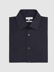 Reiss Shirts | Voyager Regular Fit Travel Shirt Navy - Men