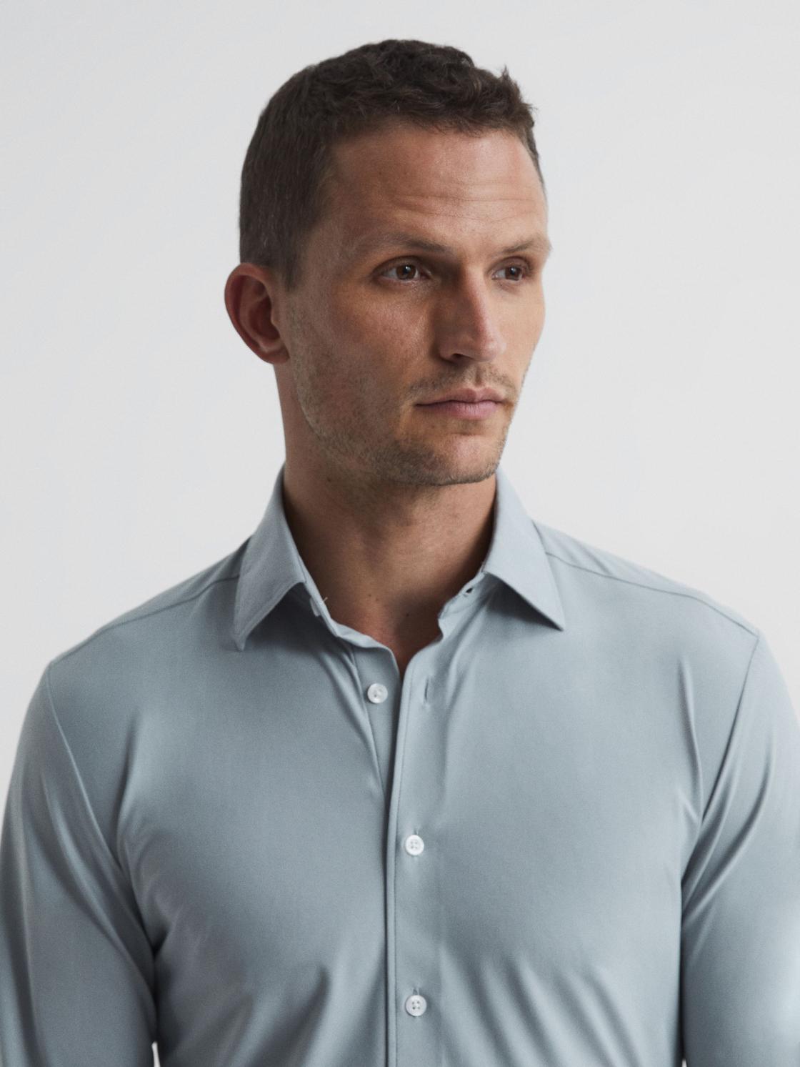 Reiss Shirts | Voyager Travel Shirt Ice - Men