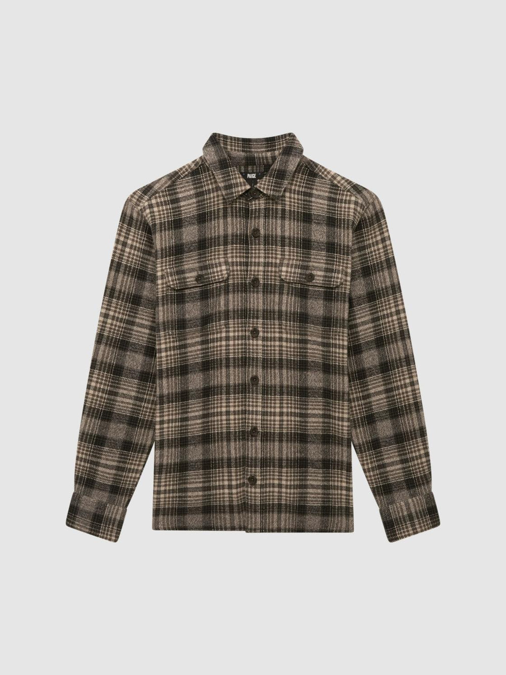 Reiss Shirts | Wilbur Paige Cotton Checked Overshirt Dark Hilside - Men