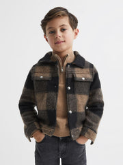 Reiss Shirts | Zeus Shirt Dark Camel - Children