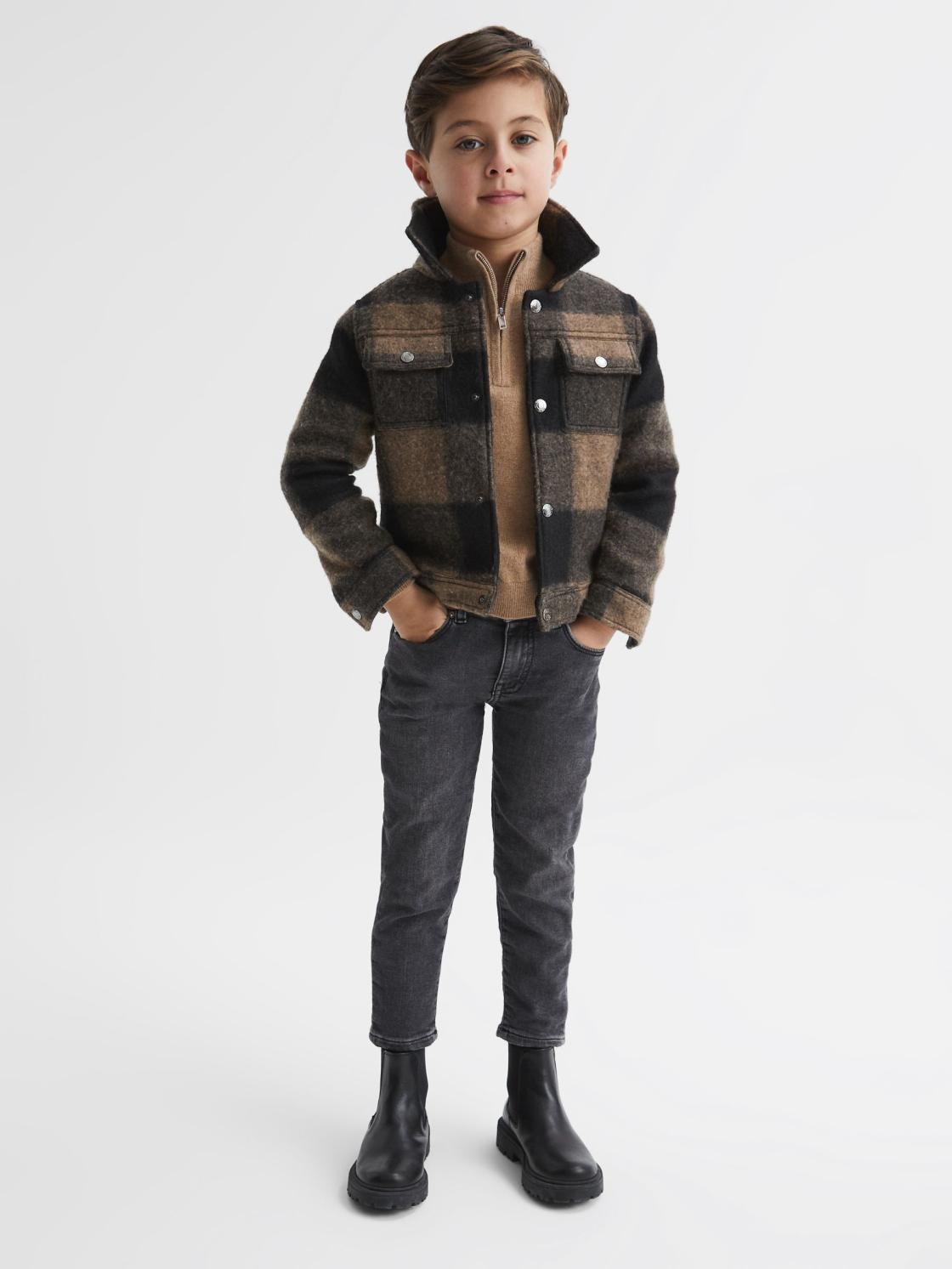 Reiss Shirts | Zeus Shirt Dark Camel - Children