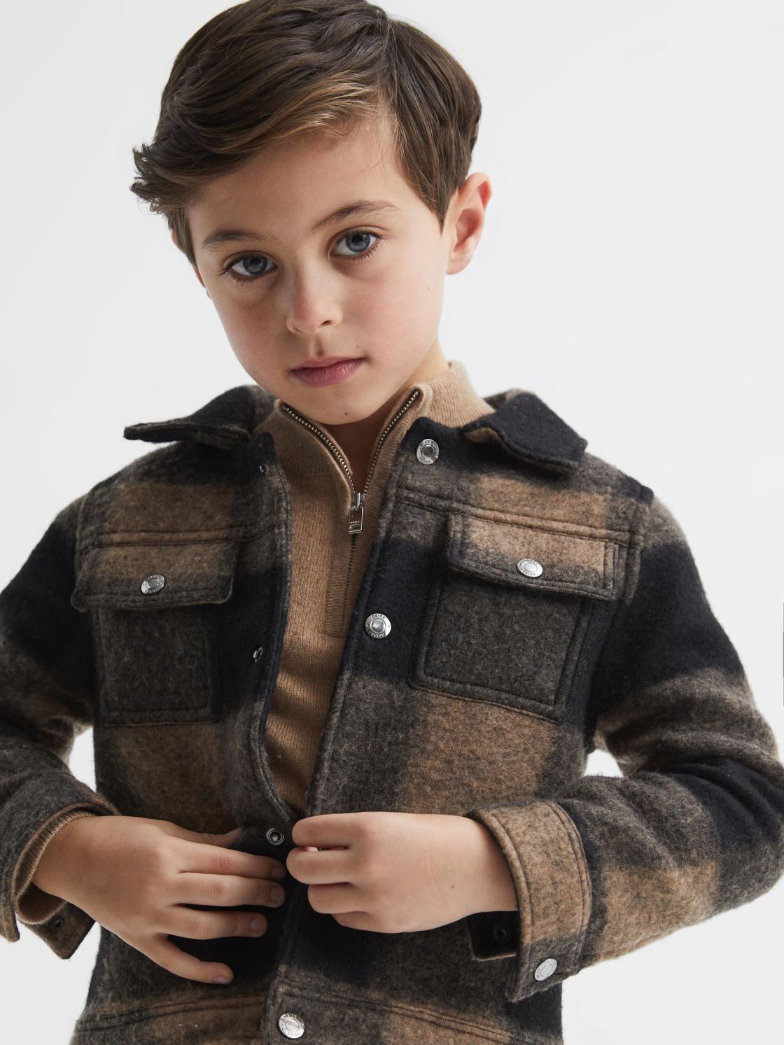 Reiss Shirts | Zeus Shirt Dark Camel - Children