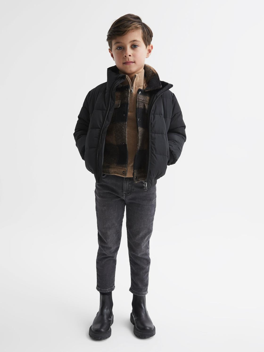 Reiss Shirts | Zeus Shirt Dark Camel - Children