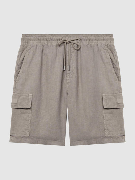 Reiss Shorts | Baie Vilebrequin Linen Shorts Camel - Men