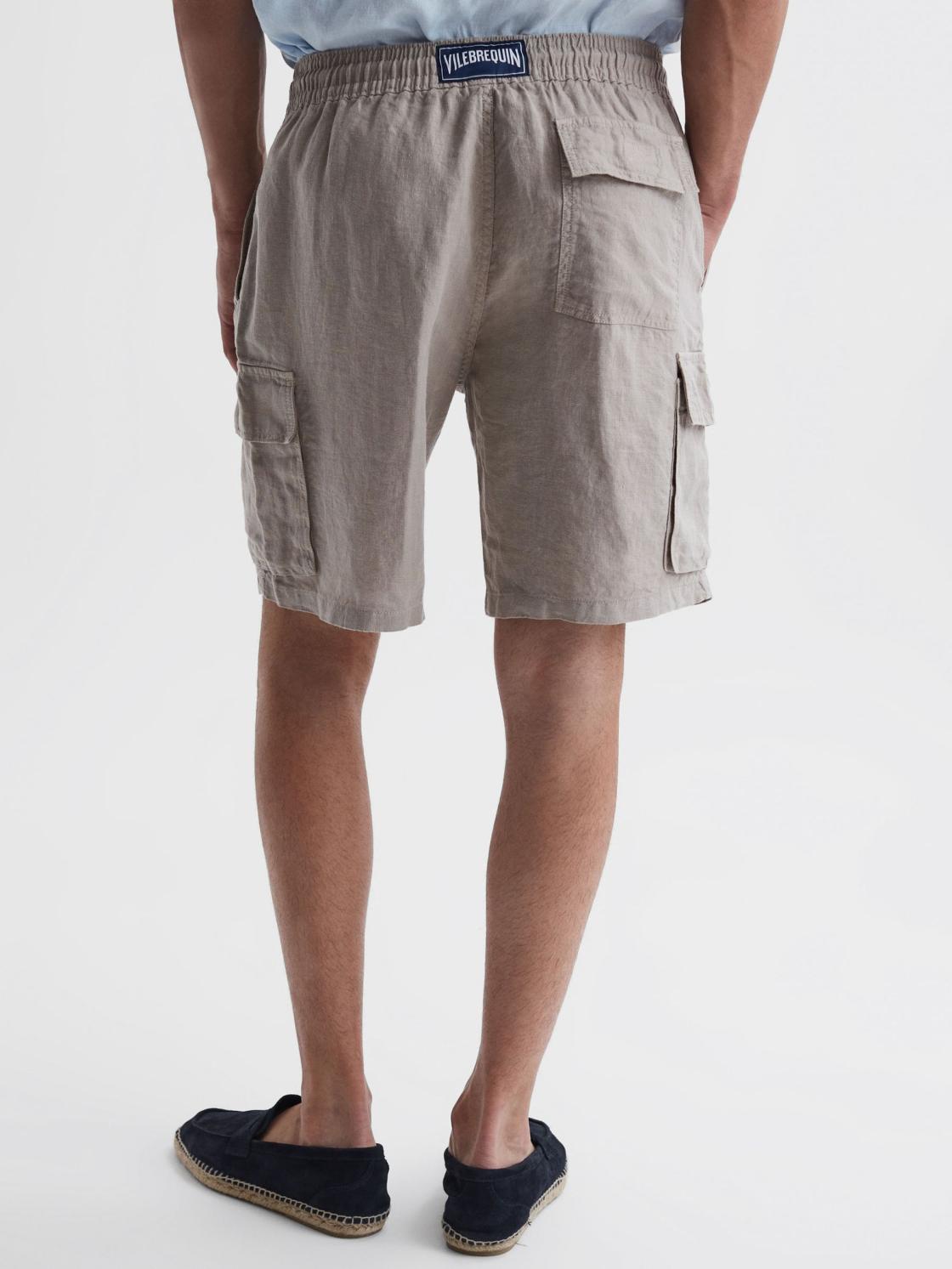 Reiss Shorts | Baie Vilebrequin Linen Shorts Camel - Men
