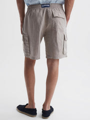 Reiss Shorts | Baie Vilebrequin Linen Shorts Camel - Men