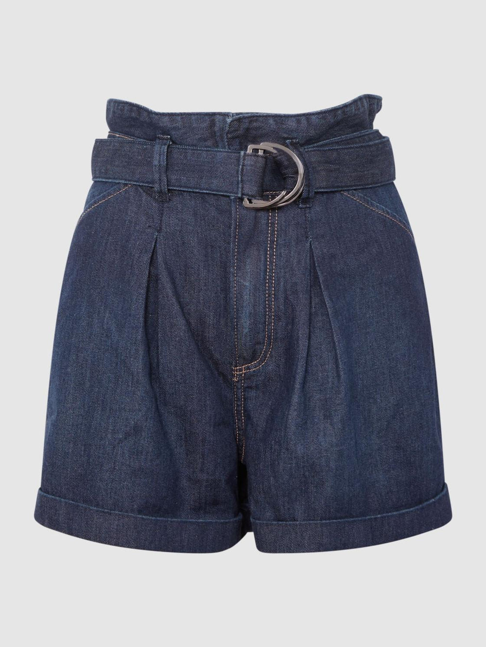 Reiss Shorts | Carly Paige High Rise Belted Denim Shorts Baltimore - Women