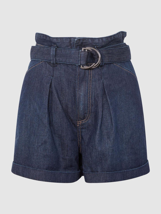 Reiss Shorts | Carly Paige High Rise Belted Denim Shorts Baltimore - Women