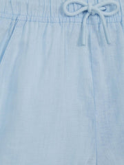 Reiss Shorts | Cleo Linen Drawstring Shorts Ice Blue - Children