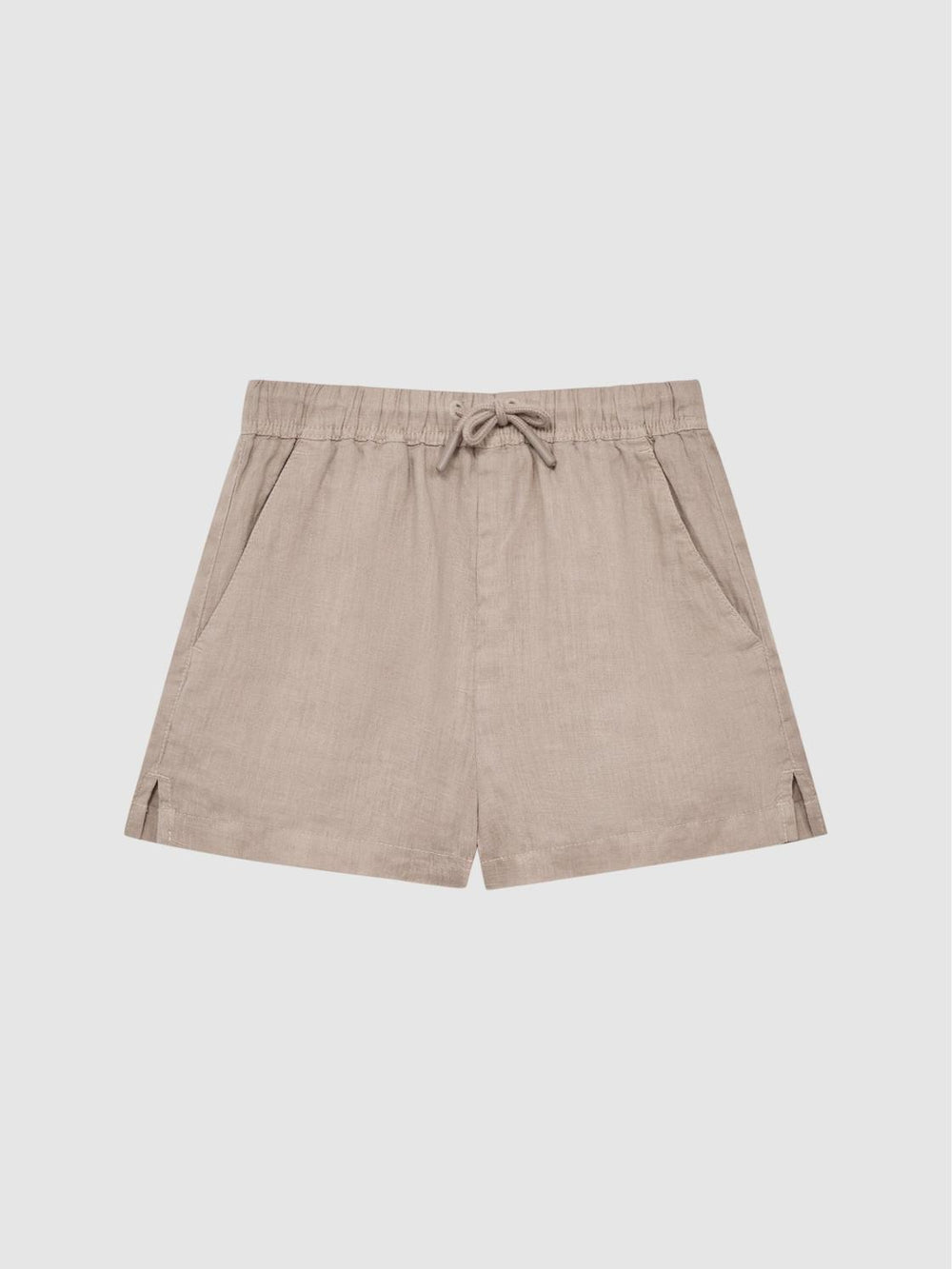 Reiss Shorts | Cleo Linen Drawstring Shorts Mink - Children