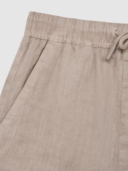 Reiss Shorts | Cleo Linen Drawstring Shorts Mink - Children