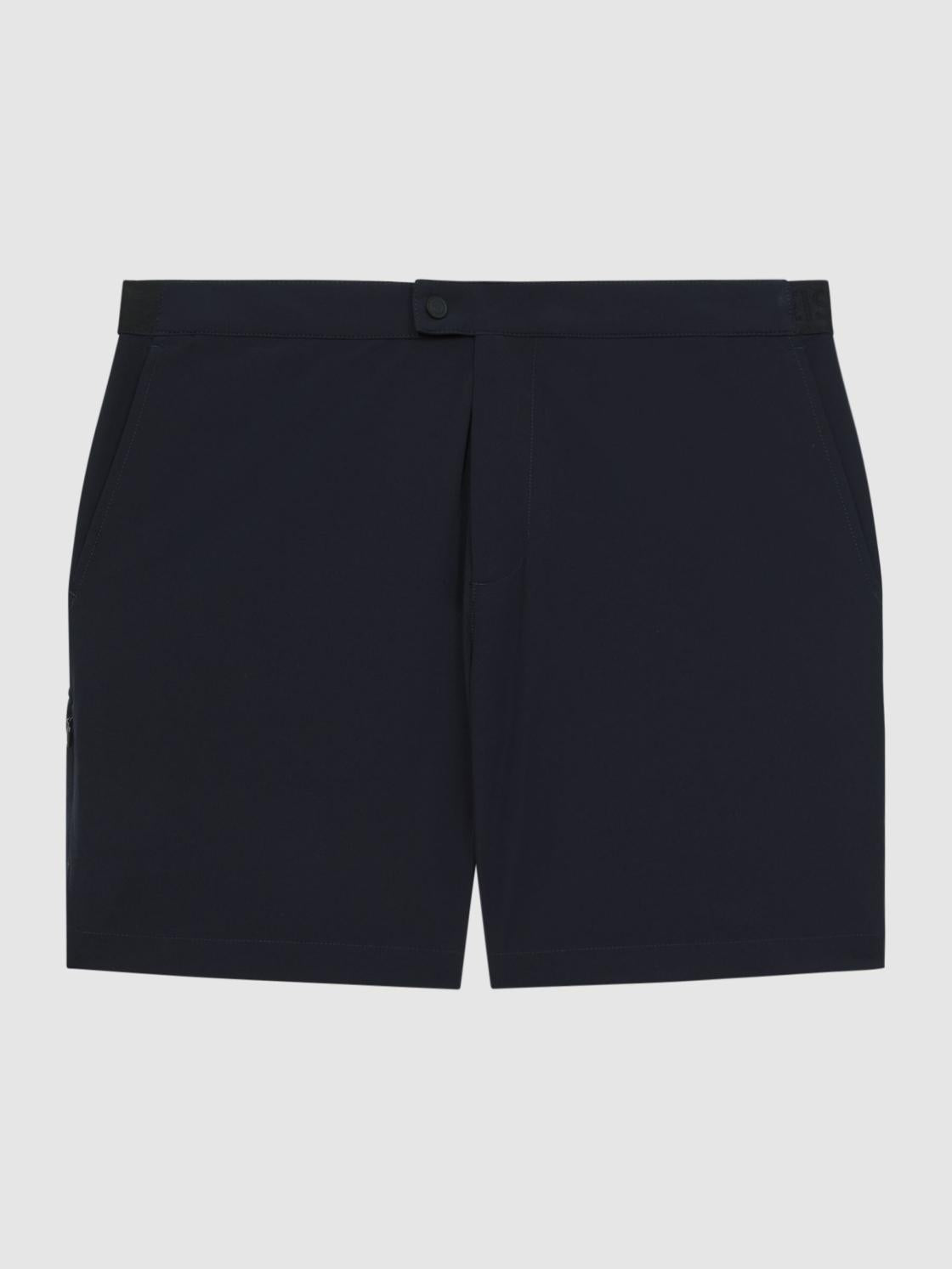 Reiss Shorts | Club Elasticated Waistband Shorts Navy - Men