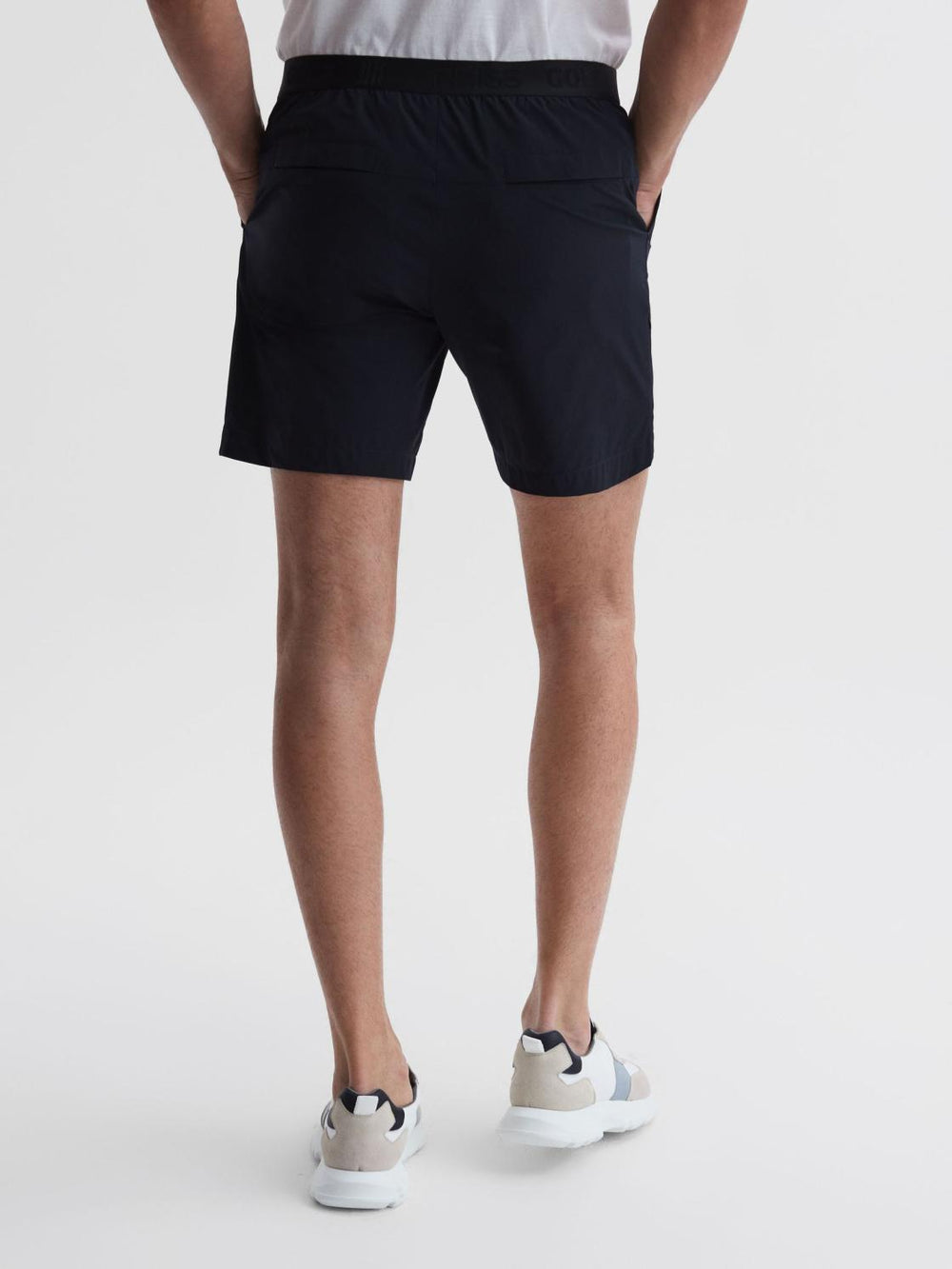 Reiss Shorts | Club Elasticated Waistband Shorts Navy - Men