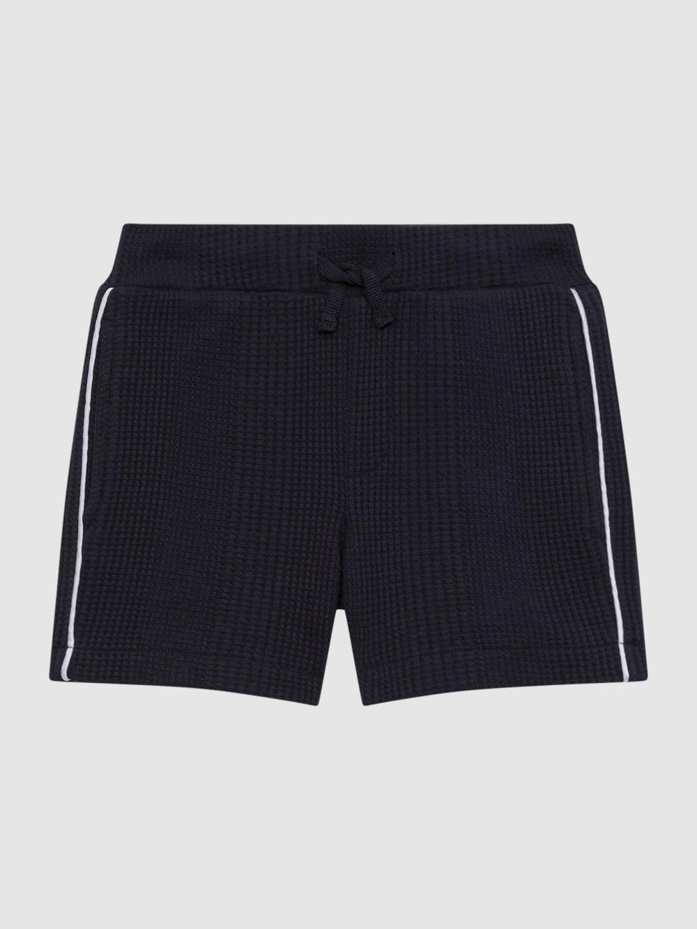 Reiss Shorts | Dexter Textured Drawstring Shorts Navy - Children
