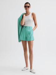 Reiss Shorts | Ember Tailored Shorts Cream - Women