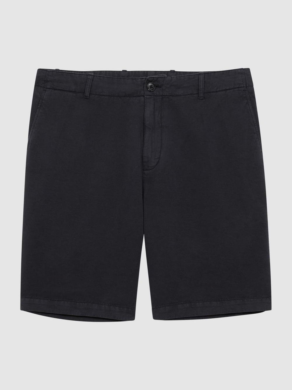 Reiss Shorts | Ezra Cotton-Linen Blend Shorts Navy - Men