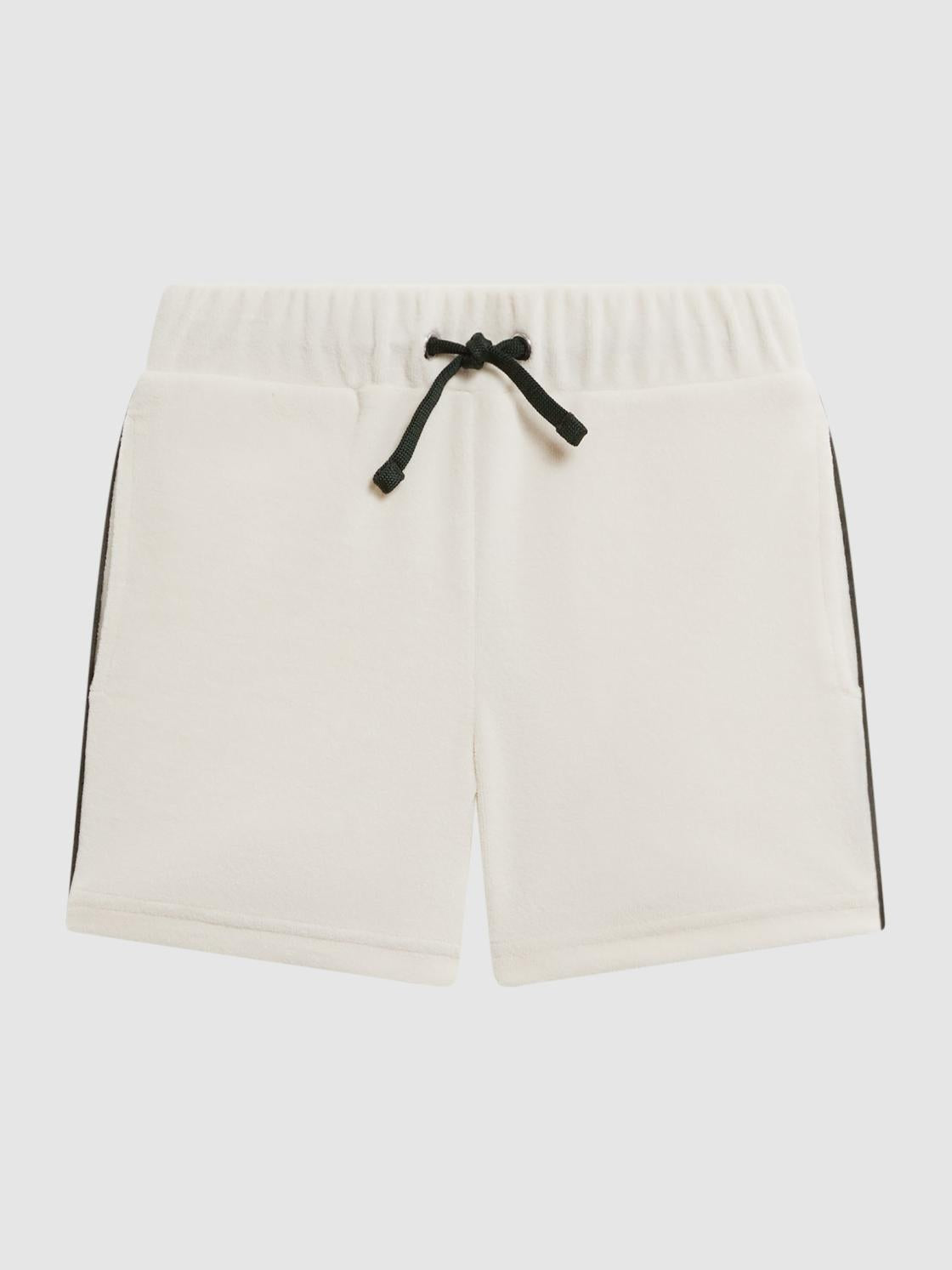 Reiss Shorts | Fredericks Towelling Drawstring Shorts Ecru - Children