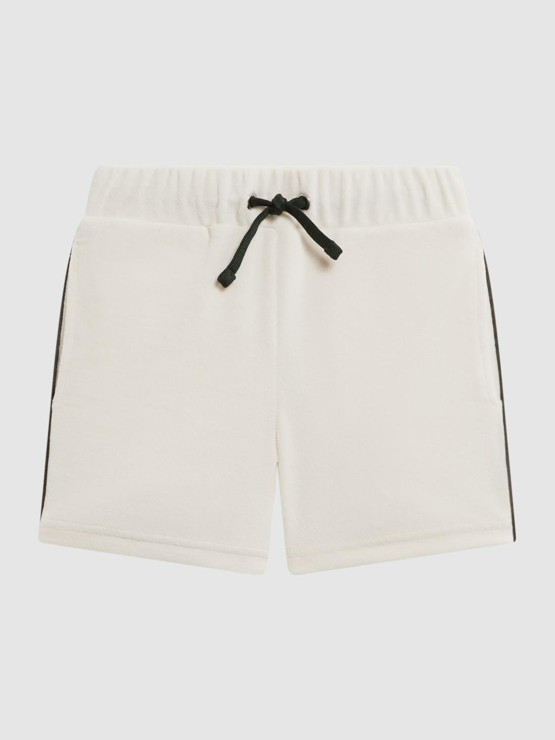 Reiss Shorts | Fredericks Towelling Drawstring Shorts Ecru - Children