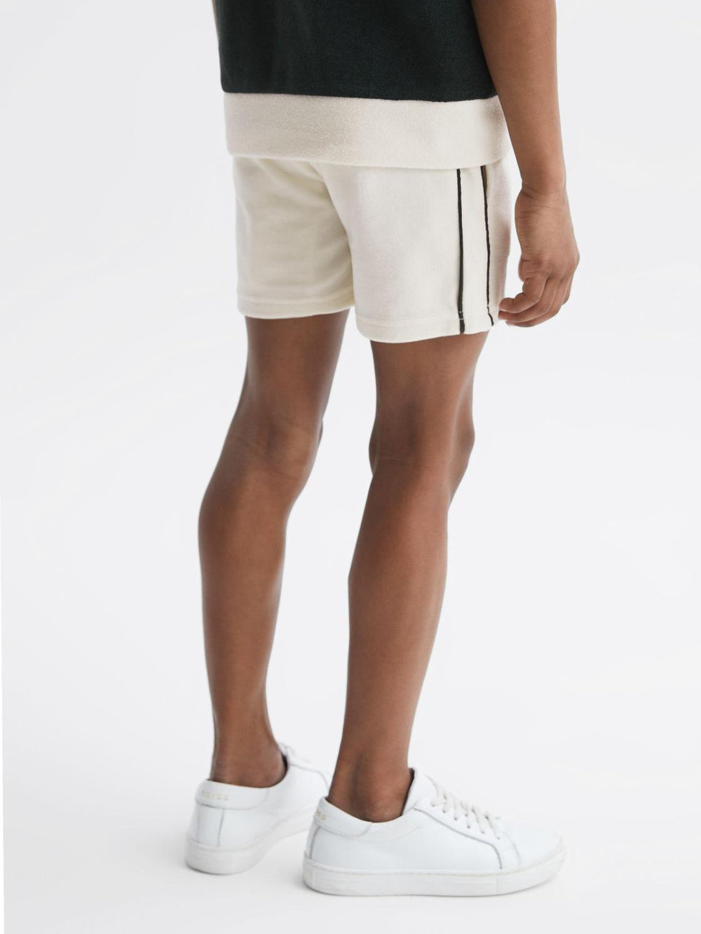 Reiss Shorts | Fredericks Towelling Drawstring Shorts Ecru - Children