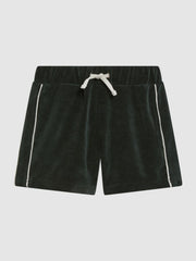 Reiss Shorts | Fredericks Towelling Drawstring Shorts Green - Children