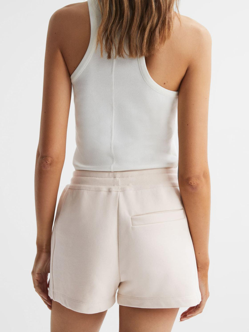 Reiss Shorts | Gilly Relaxed Fit Cotton Drawstring Shorts Black - Women