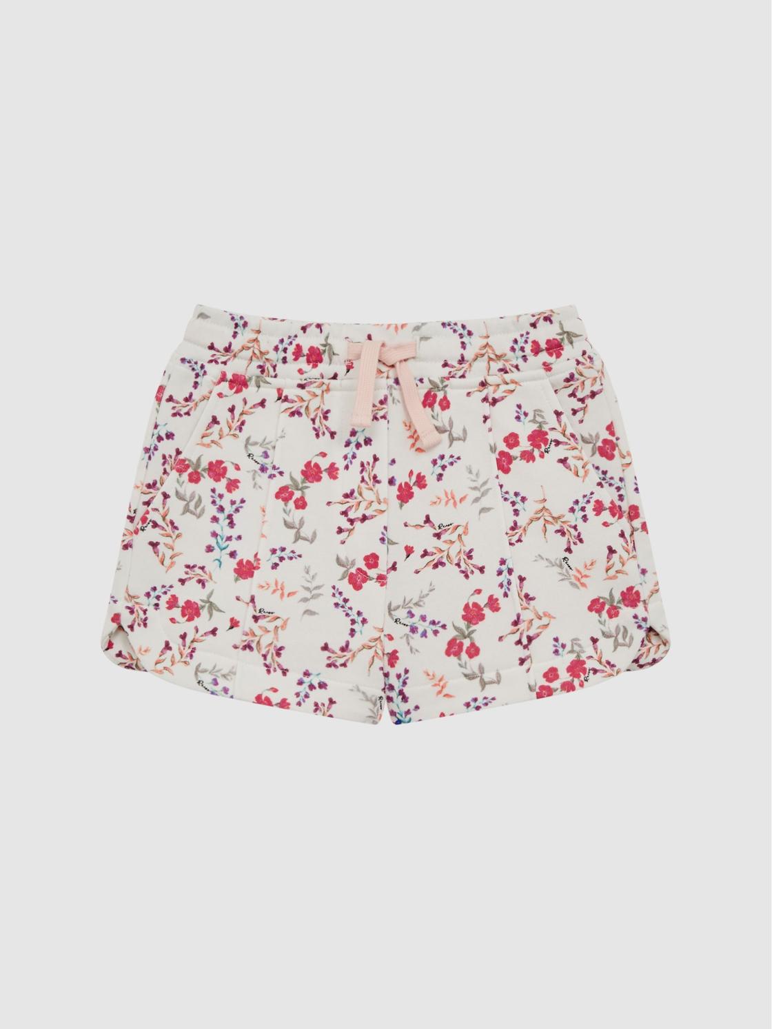 Reiss Shorts | Harper Relaxed Floral Printed Shorts Pink Print - Children