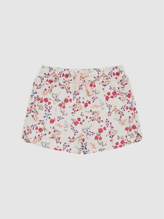 Reiss Shorts | Harper Relaxed Floral Printed Shorts Pink Print - Children