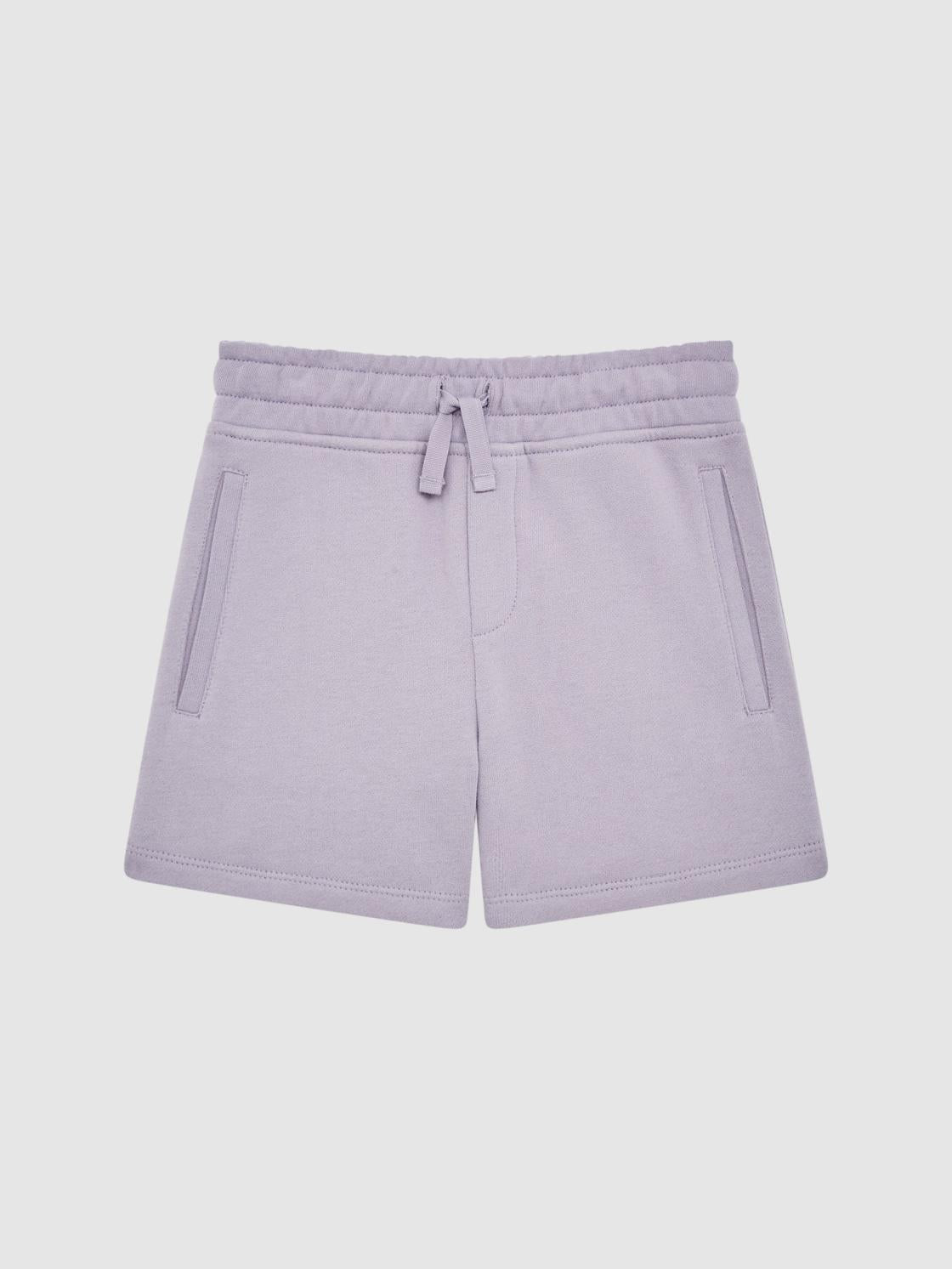 Reiss Shorts | Henry Drawstring Jersey Shorts Lilac - Children