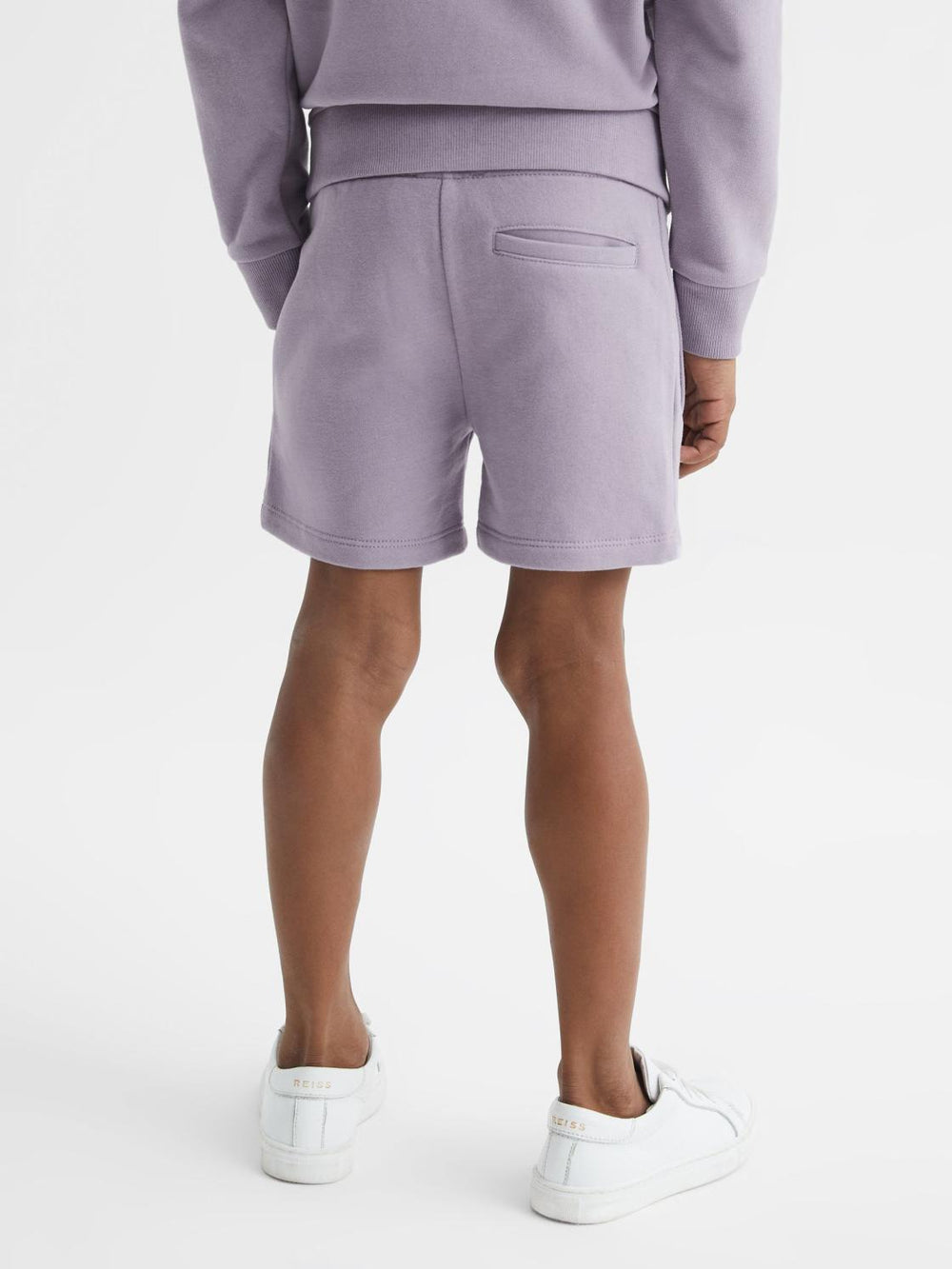 Reiss Shorts | Henry Drawstring Jersey Shorts Lilac - Children