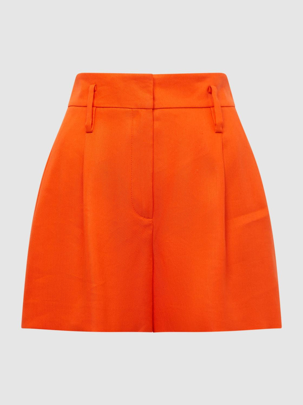 Reiss Shorts | Hollie Linen Pleat Front Shorts Orange - Women